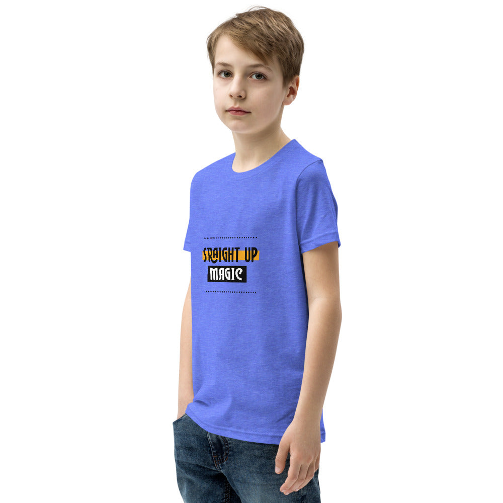 Straight up magic-- Youth Short Sleeve T-Shirt