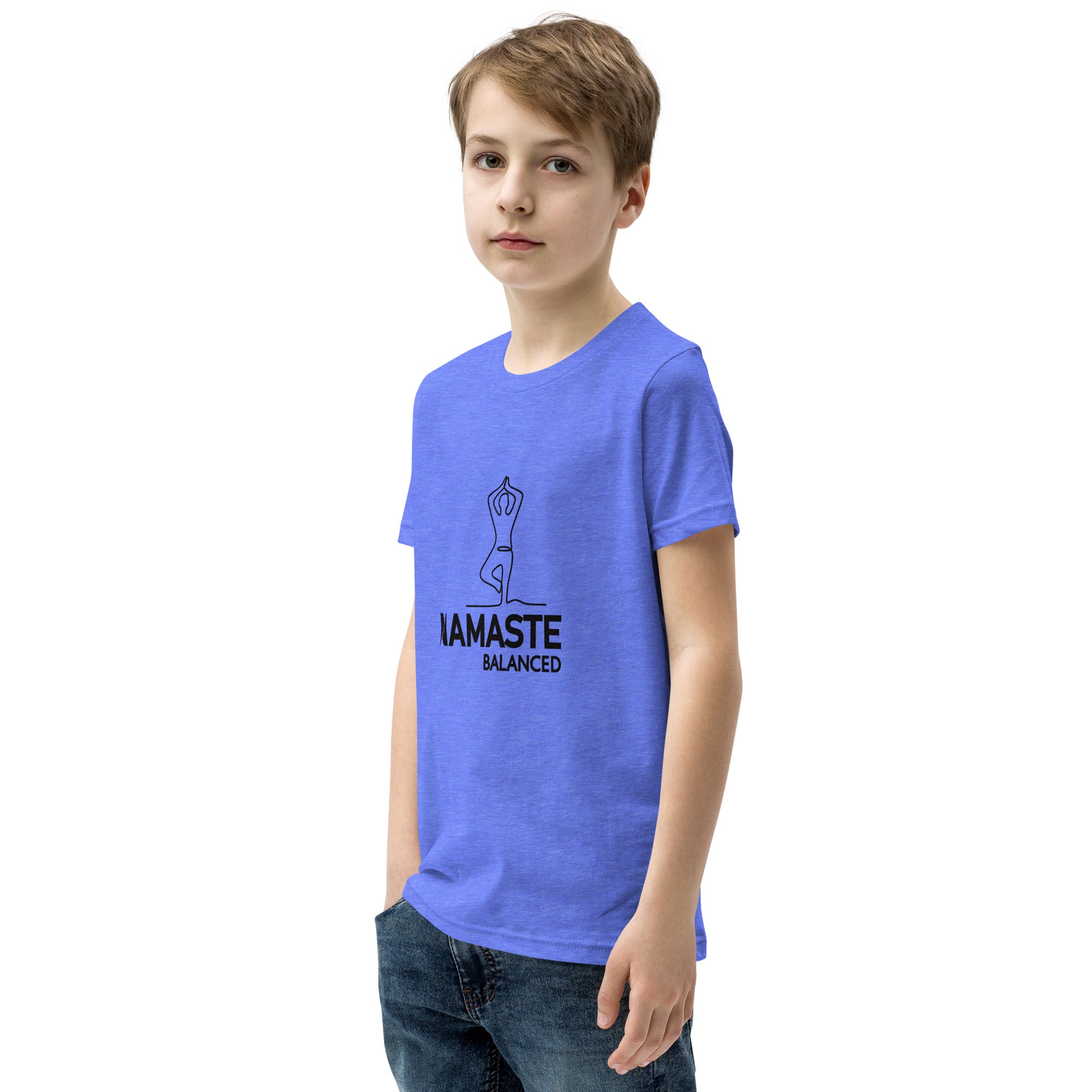 NAMASTE BALANCED - Youth Short Sleeve T-Shirt