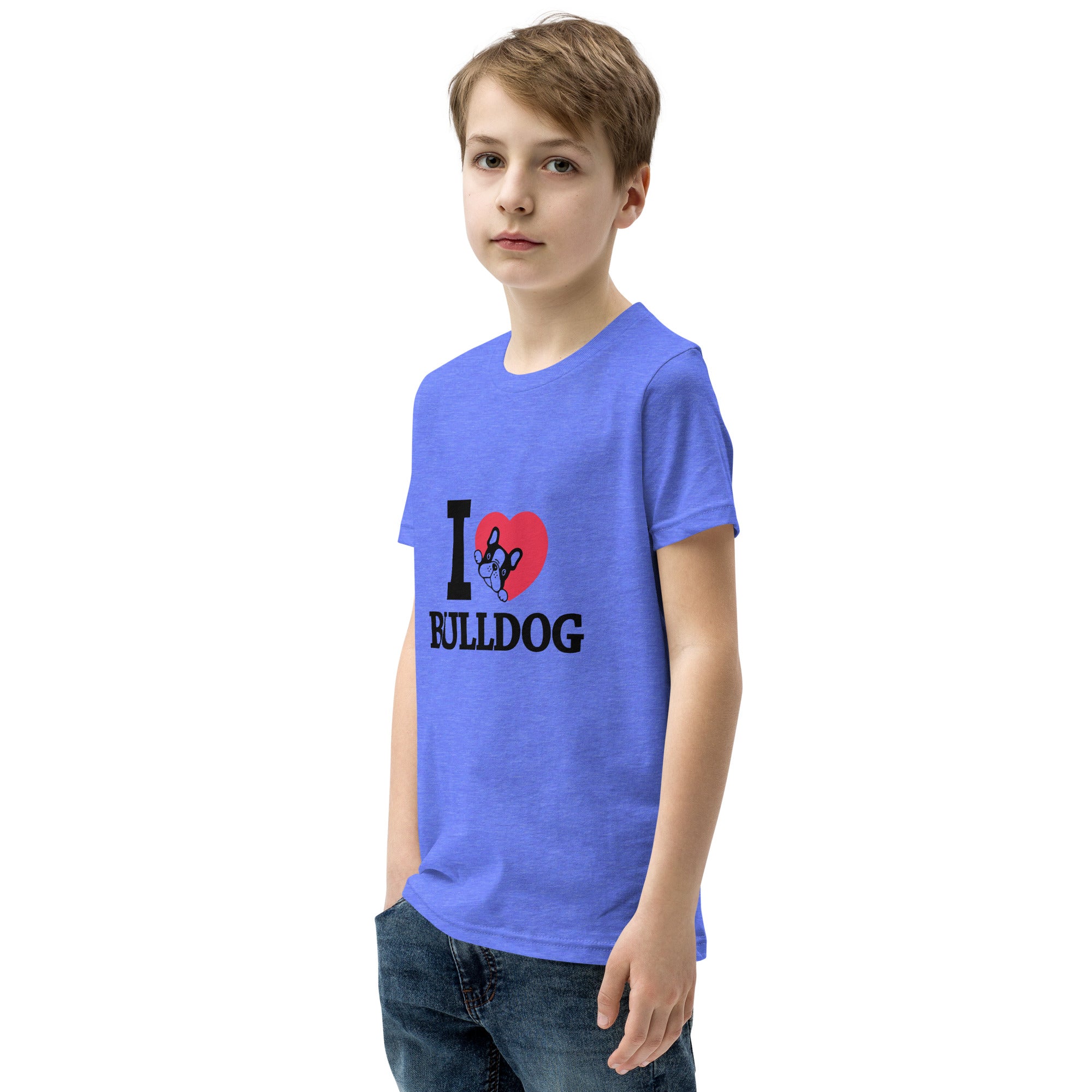I LOVE BULLDOG - Youth Short Sleeve T-Shirt