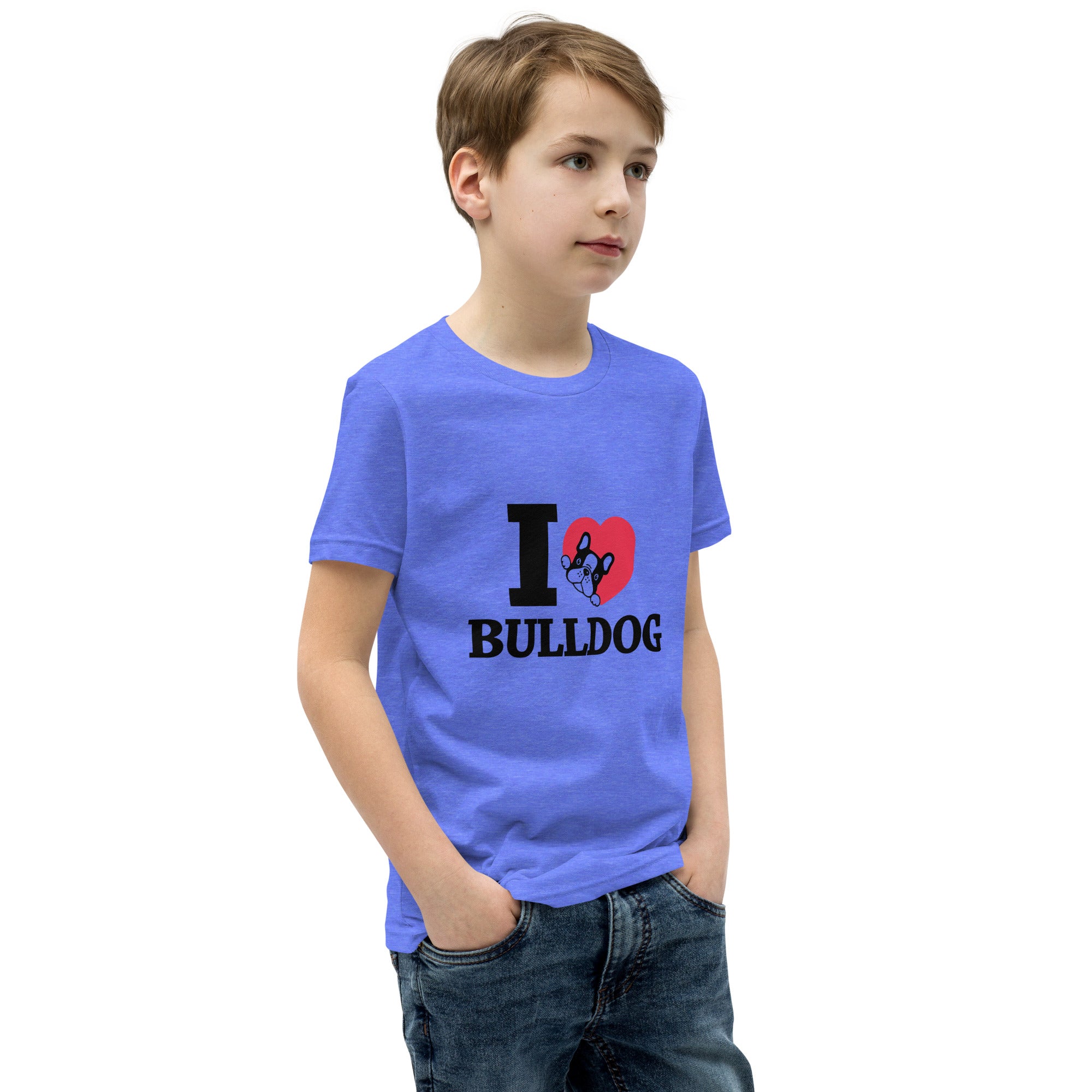 I LOVE BULLDOG - Youth Short Sleeve T-Shirt