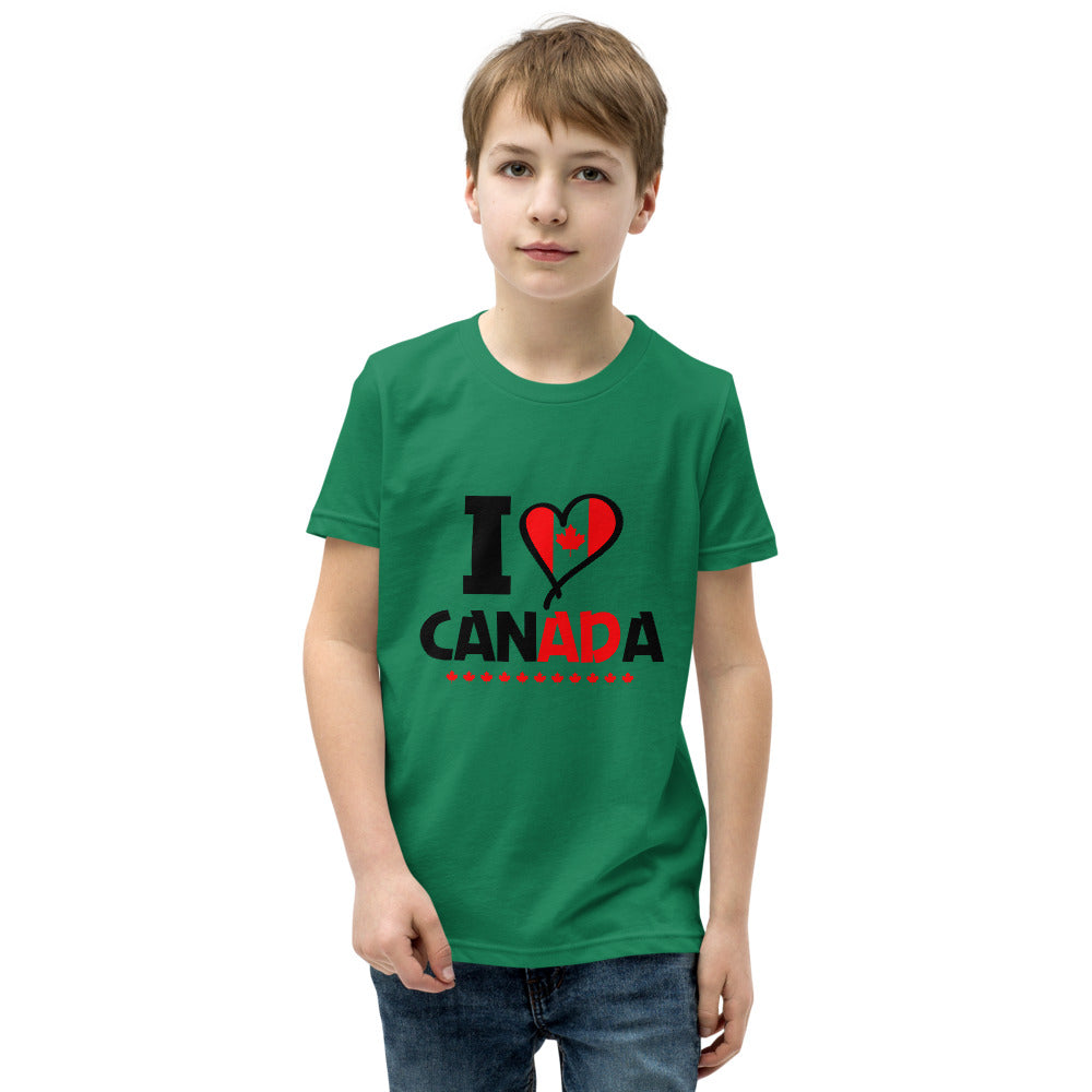 I LOVE CANADA - Youth Short Sleeve T-Shirt