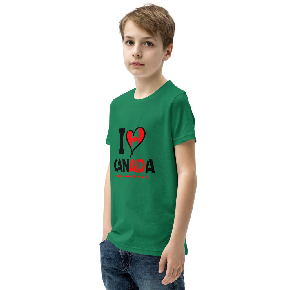 I LOVE CANADA - Youth Short Sleeve T-Shirt