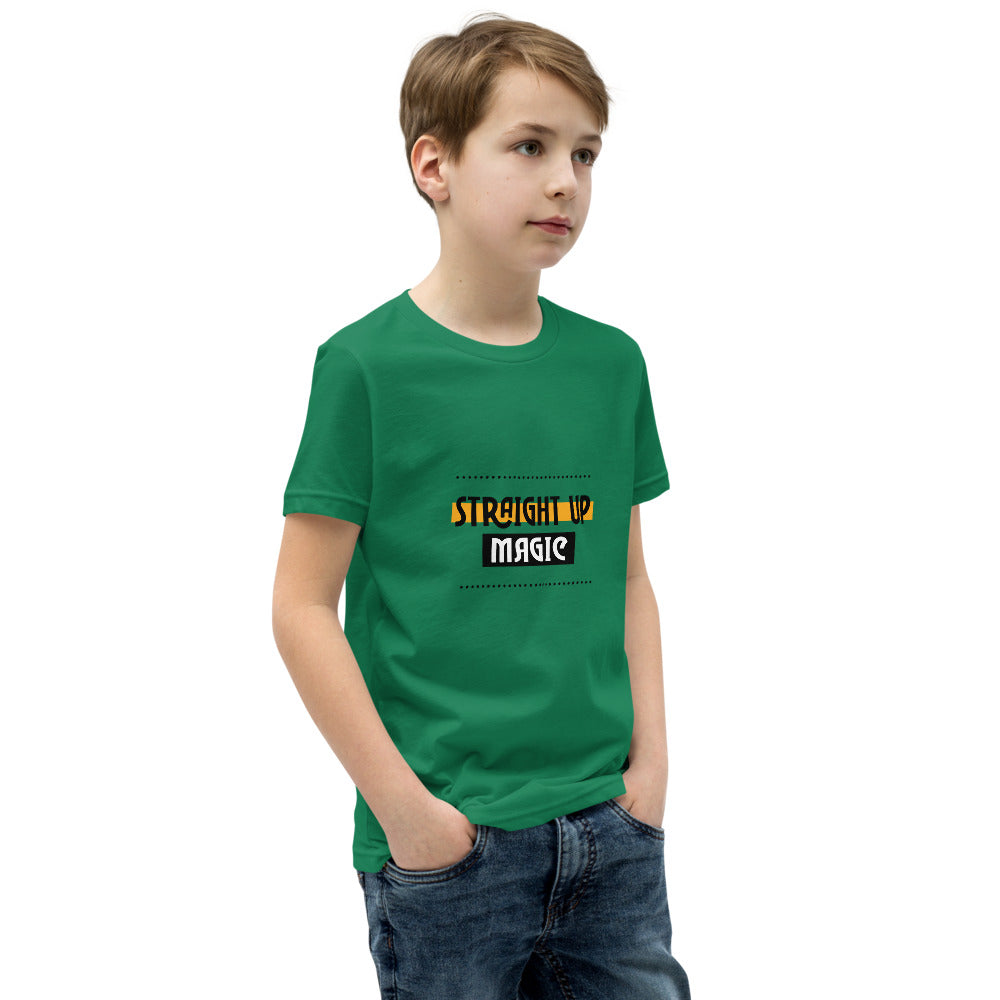 Straight up magic-- Youth Short Sleeve T-Shirt