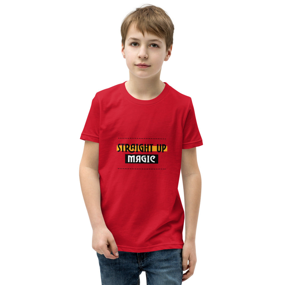 Straight up magic-- Youth Short Sleeve T-Shirt