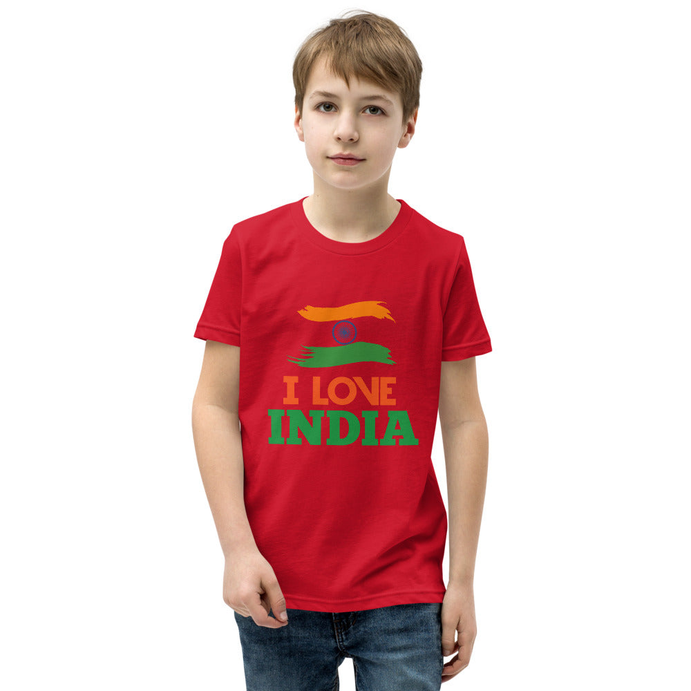 I LOVE INDIA - Youth Short Sleeve T-Shirt