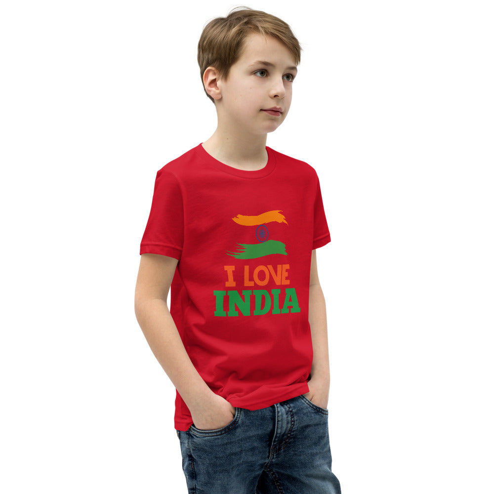 I LOVE INDIA - Youth Short Sleeve T-Shirt