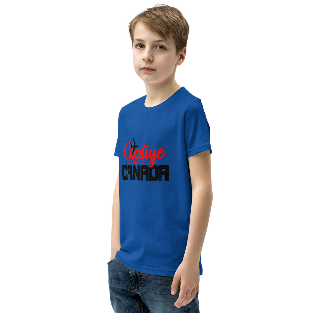 CHALIYE FER CANADA - Youth Short Sleeve T-Shirt