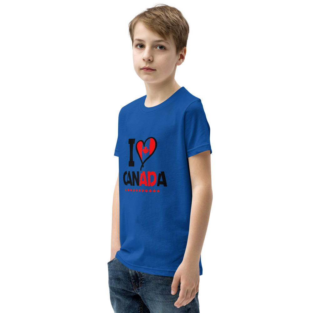 I LOVE CANADA - Youth Short Sleeve T-Shirt