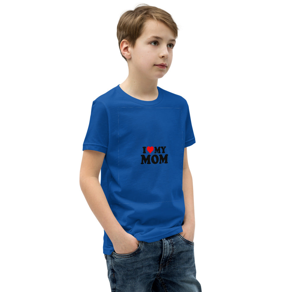 I love my mom- Youth Short Sleeve T-Shirt