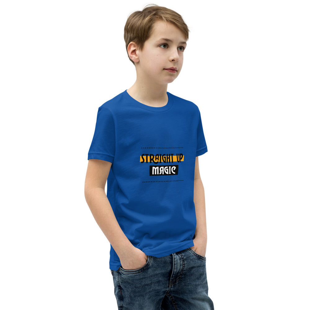 Straight up magic-- Youth Short Sleeve T-Shirt