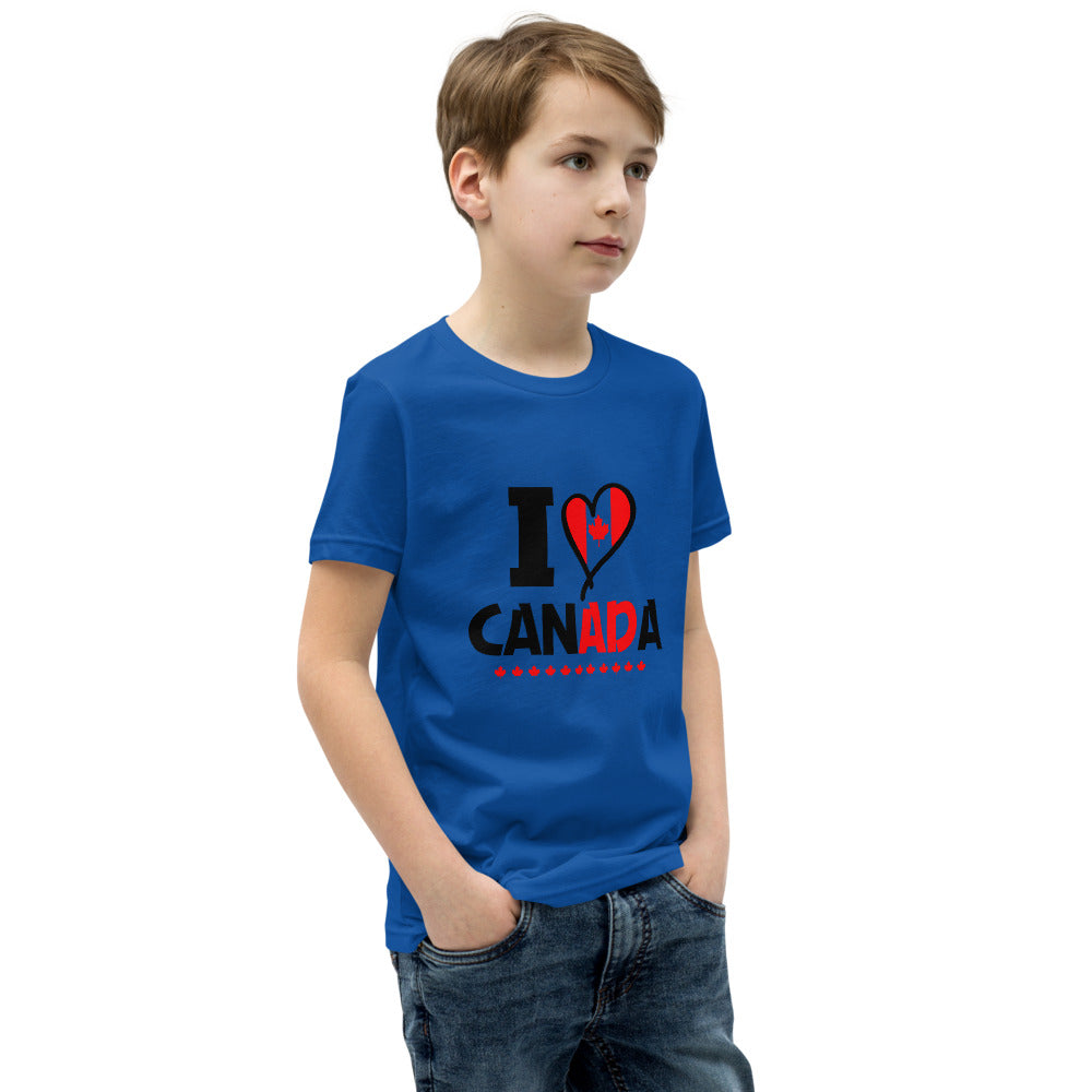 I LOVE CANADA - Youth Short Sleeve T-Shirt