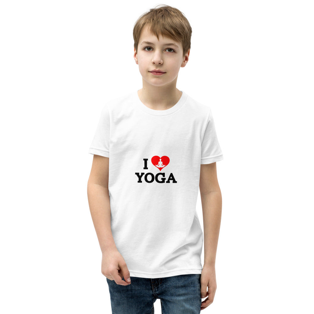 I LOVE YOGA- Youth Short Sleeve T-Shirt