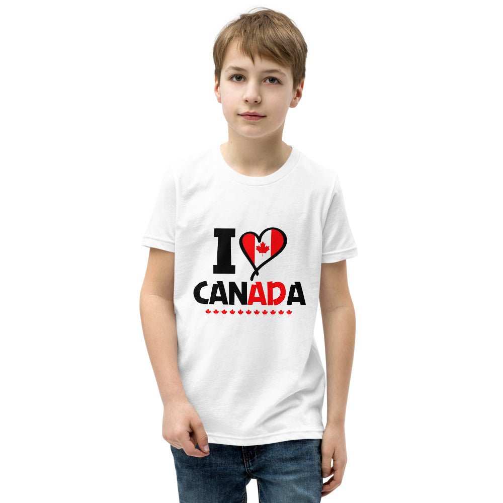 I LOVE CANADA - Youth Short Sleeve T-Shirt