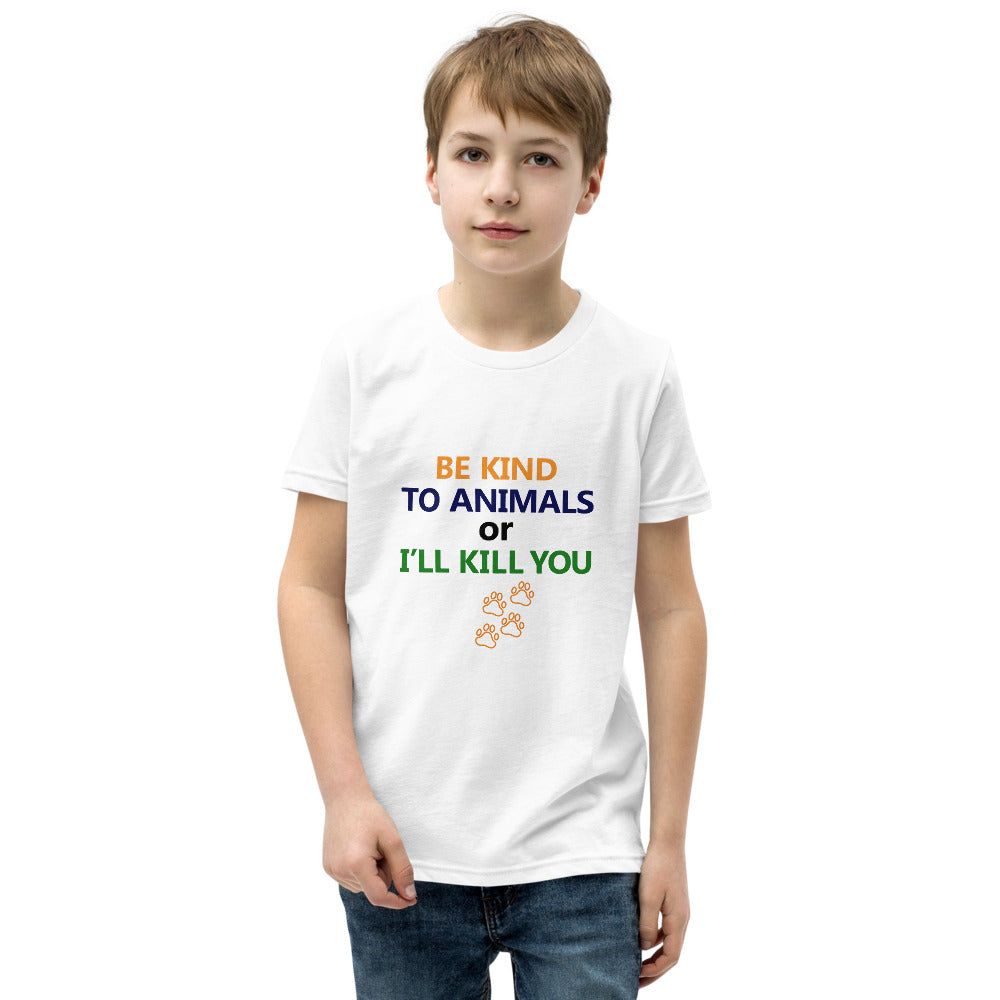 BE KIND TO ANIMALS - Youth Short Sleeve T-Shirt