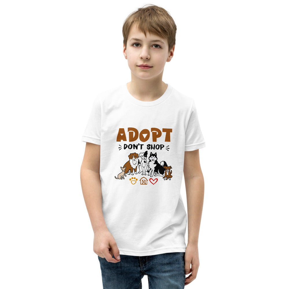 ADOPT DON'T SHOP - Youth Short Sleeve T-Shirt