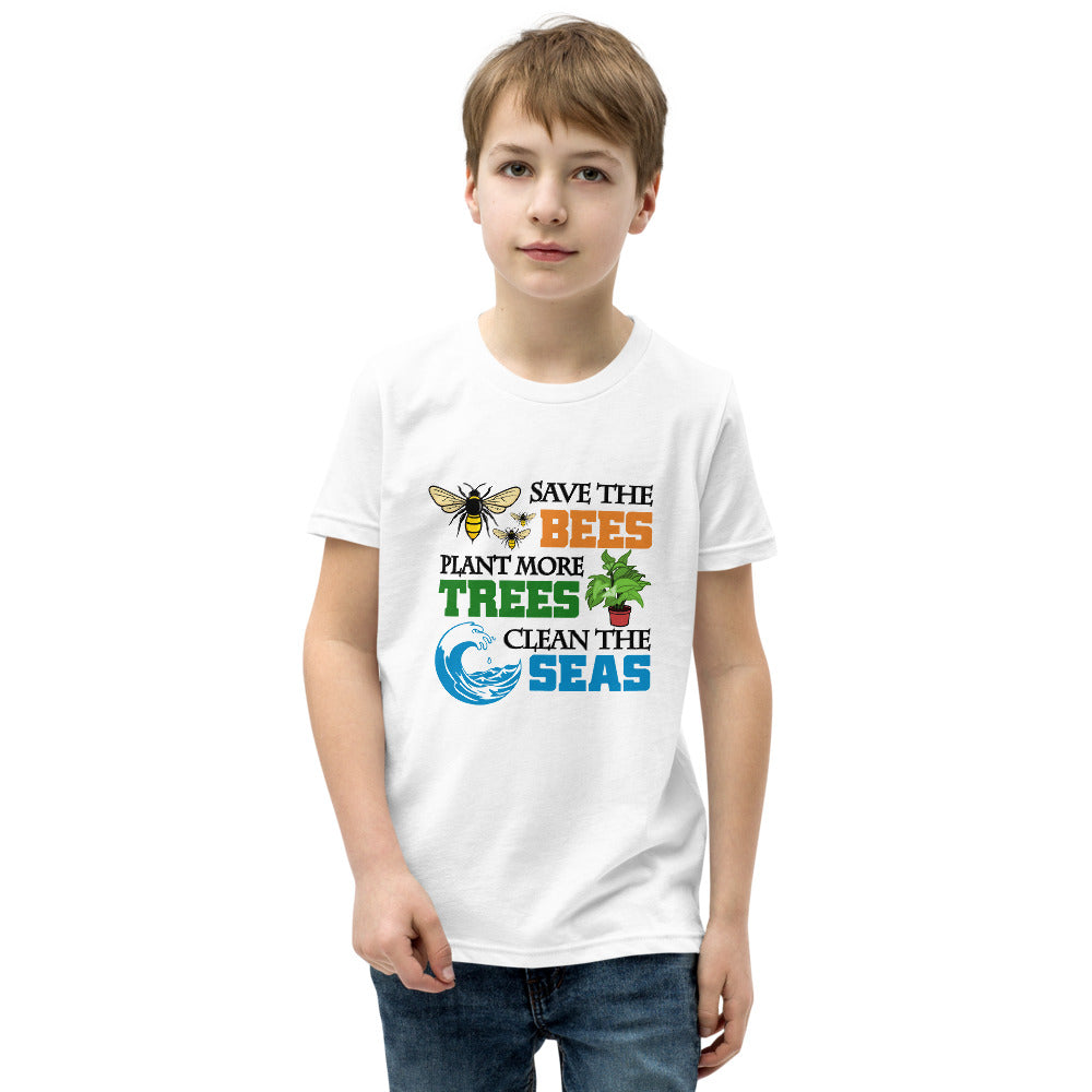 SAVE THE BEES - Youth Short Sleeve T-Shirt