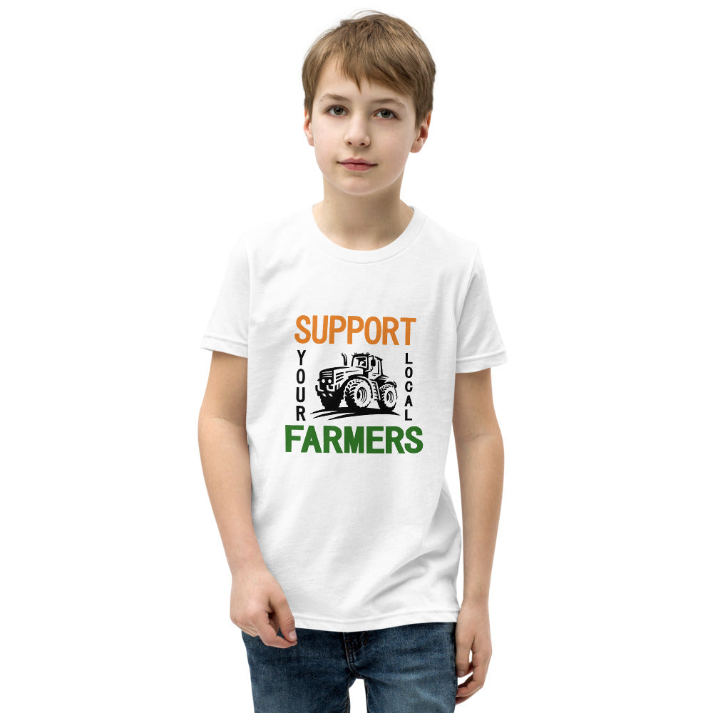 SUPPORT YOUR LOCAL FARMERS - Youth Short Sleeve T-Shirt