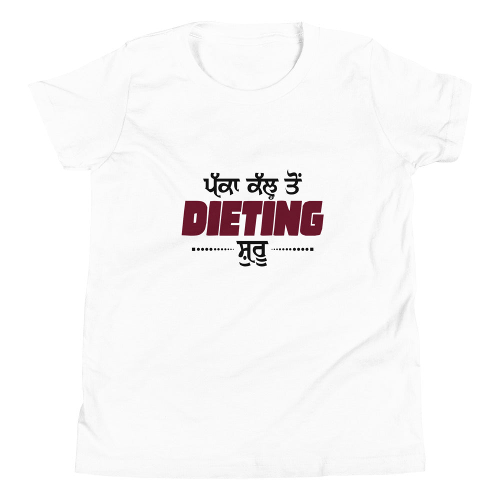 PAKKA KAL TO DIETING SHURU - Youth Short Sleeve T-Shirt