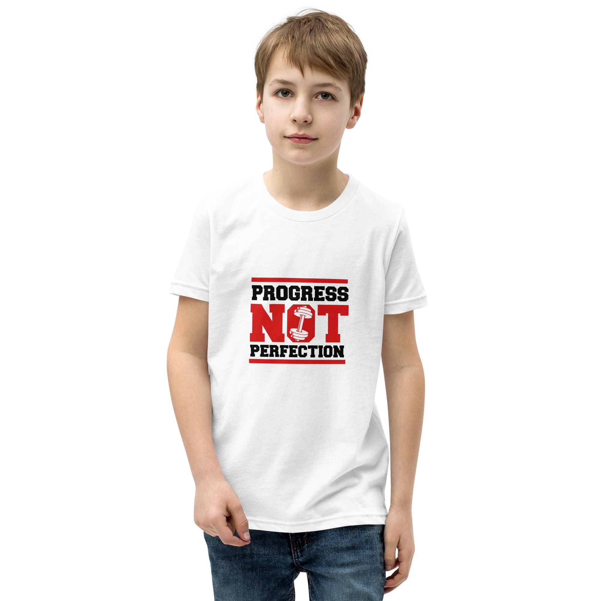 PROGRESS NOT PERFECTION - Youth Short Sleeve T-Shirt