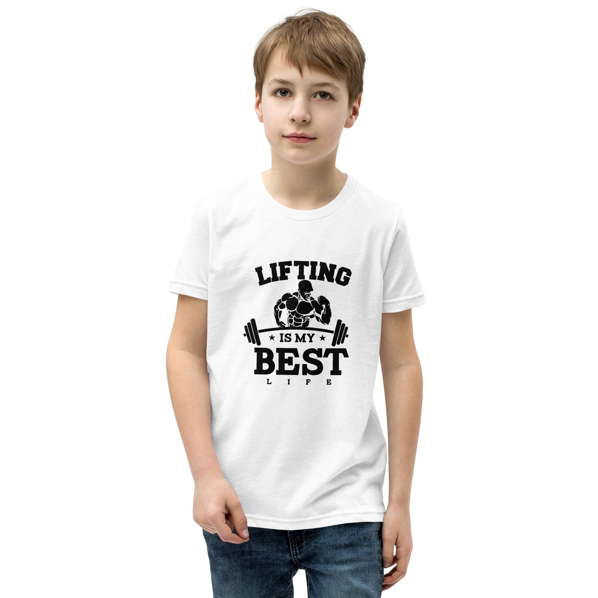 LIFTING IS MY BEST LIFE - Youth Short Sleeve T-Shirt