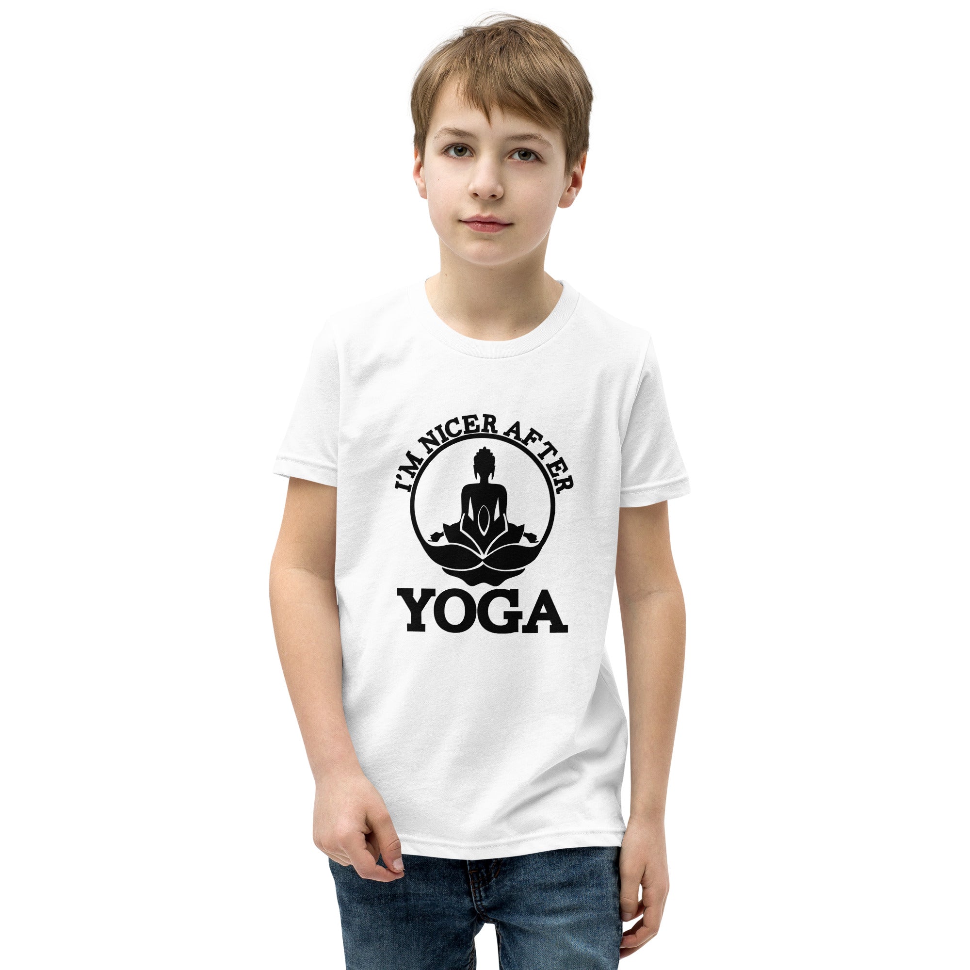 I'M NICER AFTER YOGA - Youth Short Sleeve T-Shirt