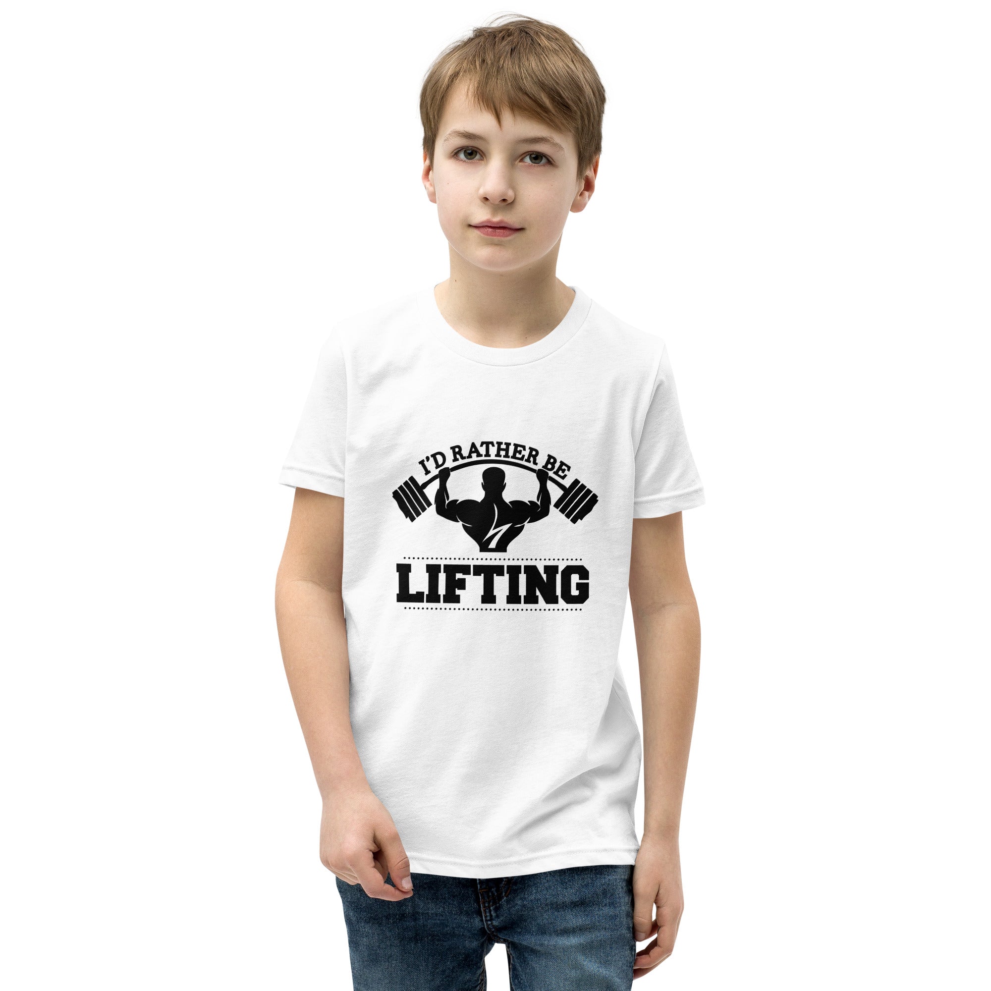 I'D RATHER BE LIFTING - Youth Short Sleeve T-Shirt