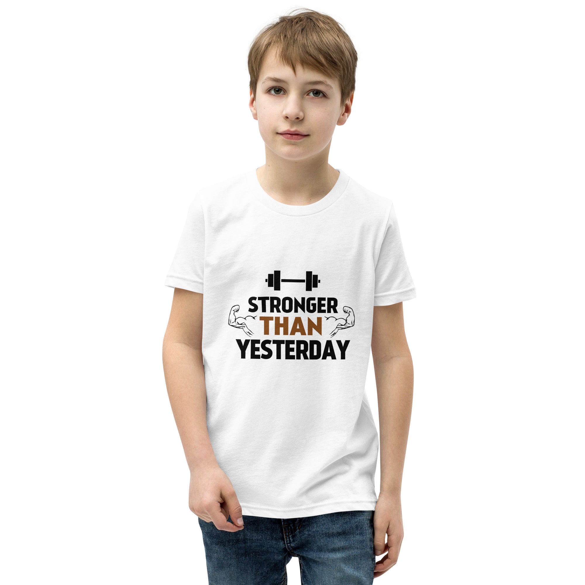 STRONGER THAN YESTERDAY - Youth Short Sleeve T-Shirt
