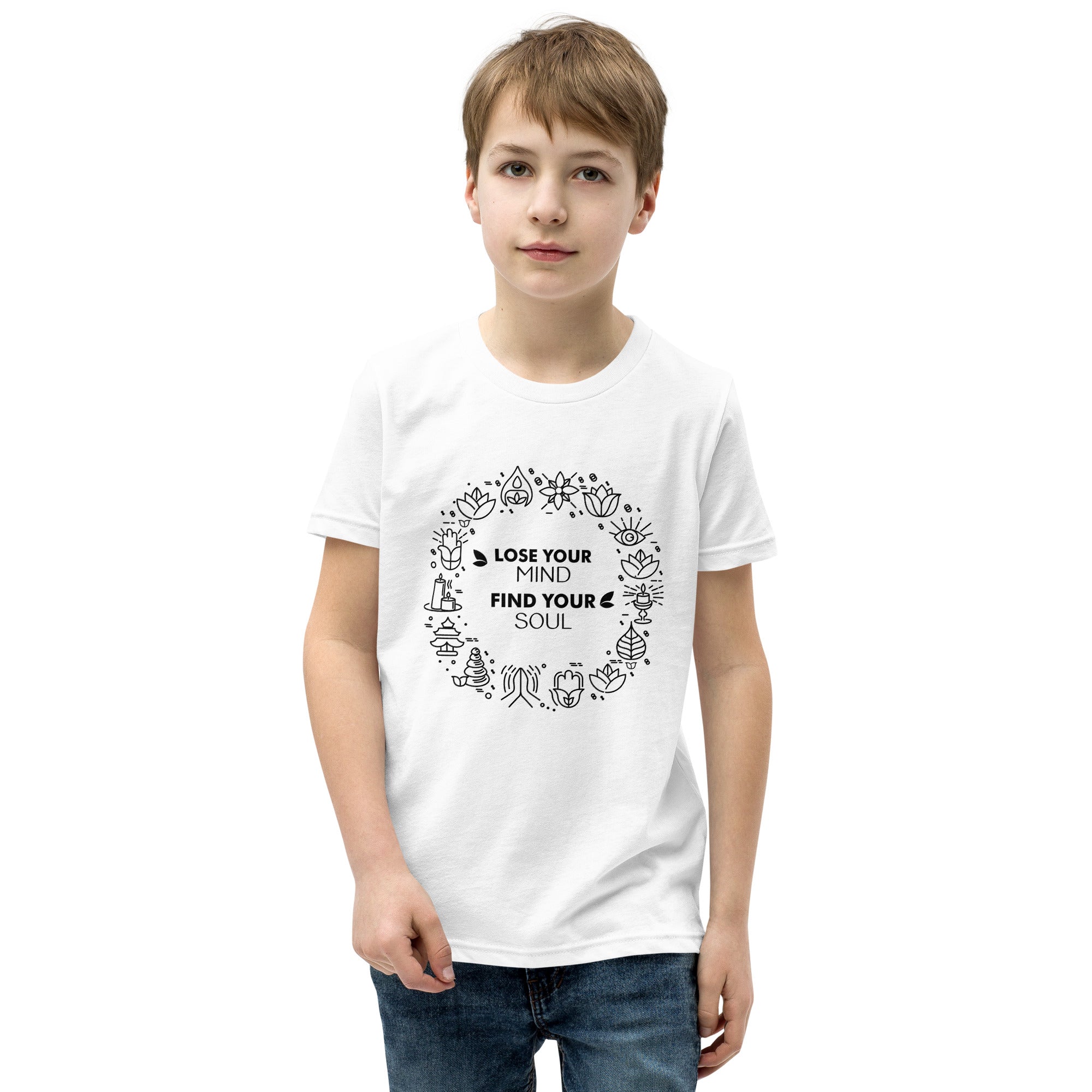 LOSE YOUR MIND FIND YOUR SOUL - Youth Short Sleeve T-Shirt