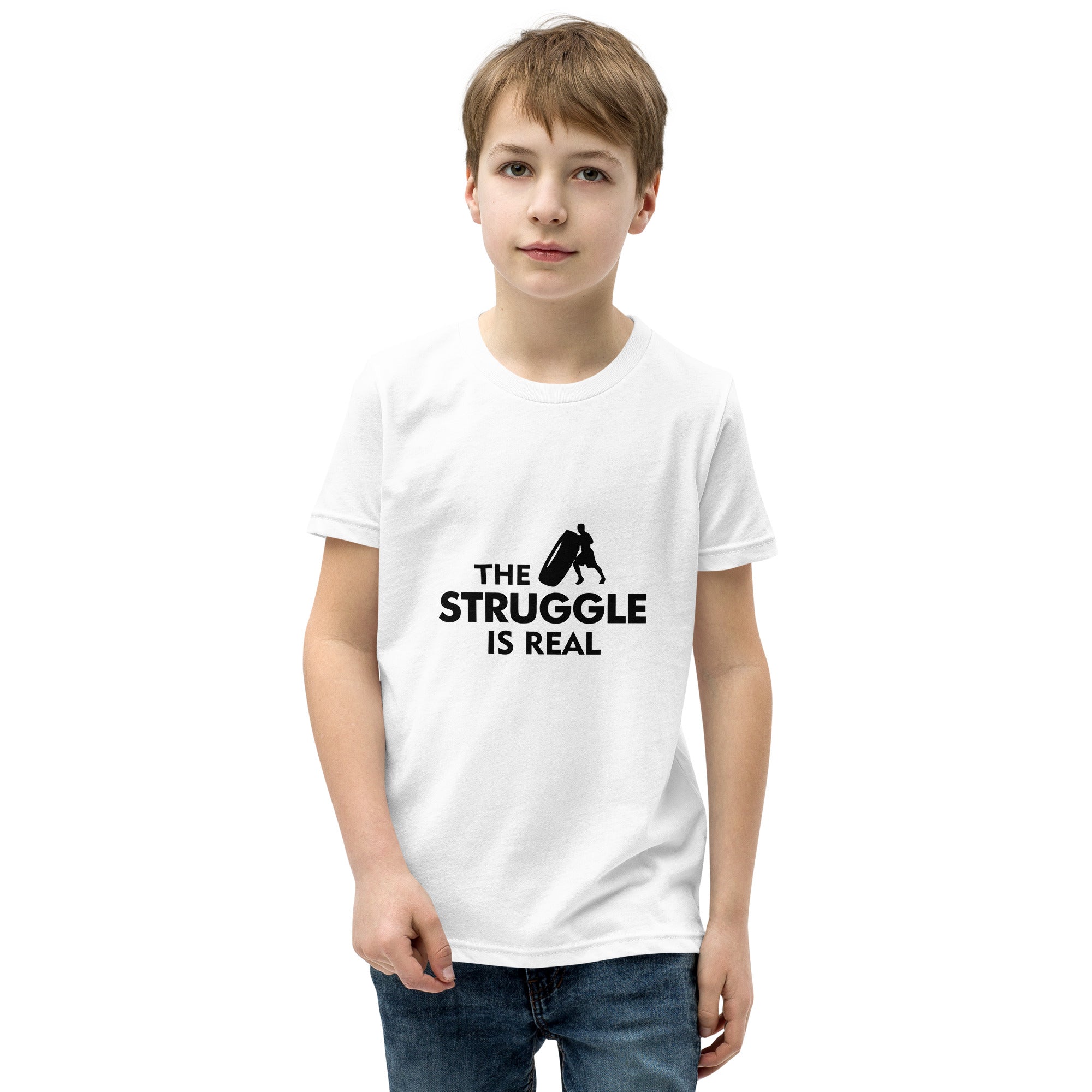 THE STRUGGLE IS REAL - Youth Short Sleeve T-Shirt