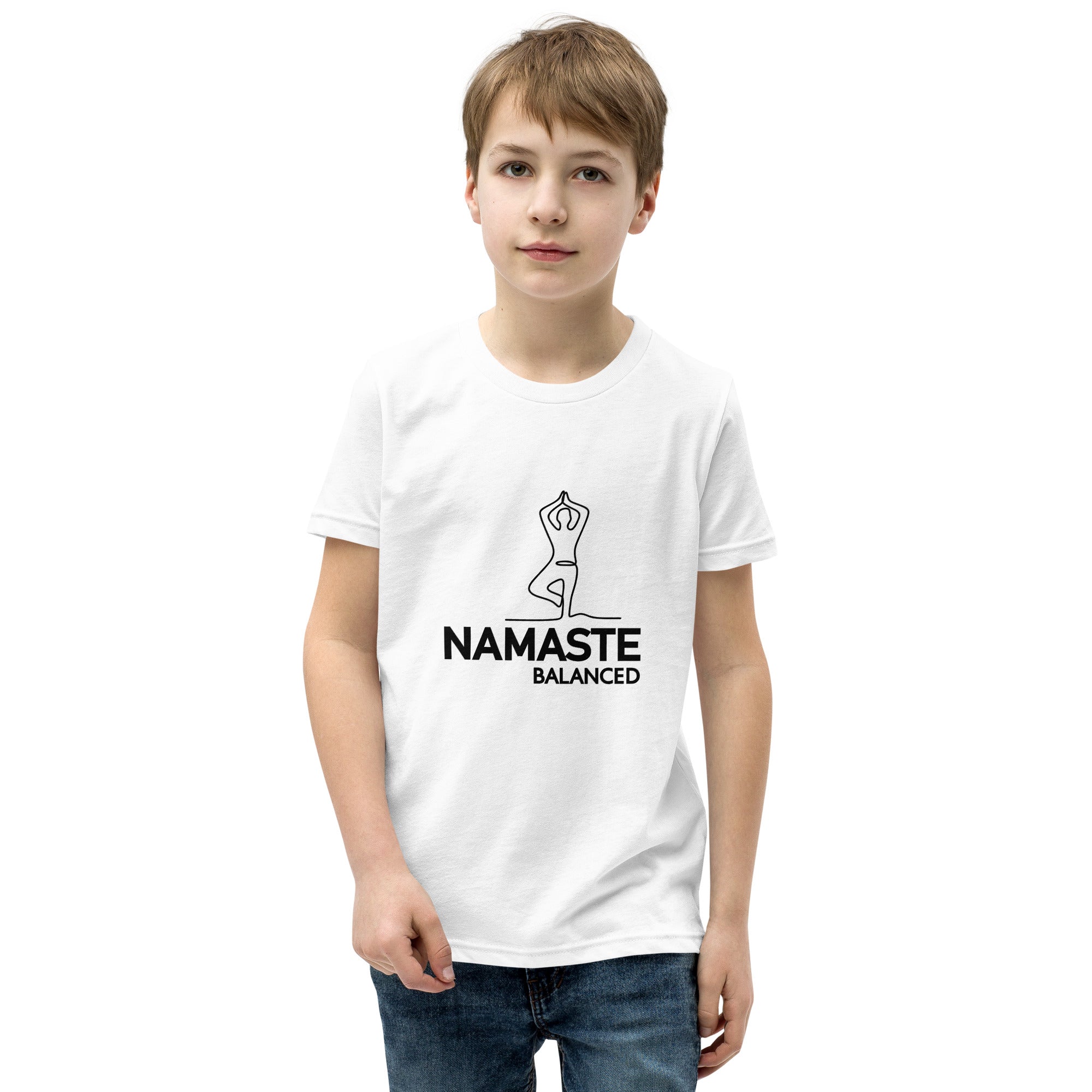 NAMASTE BALANCED - Youth Short Sleeve T-Shirt