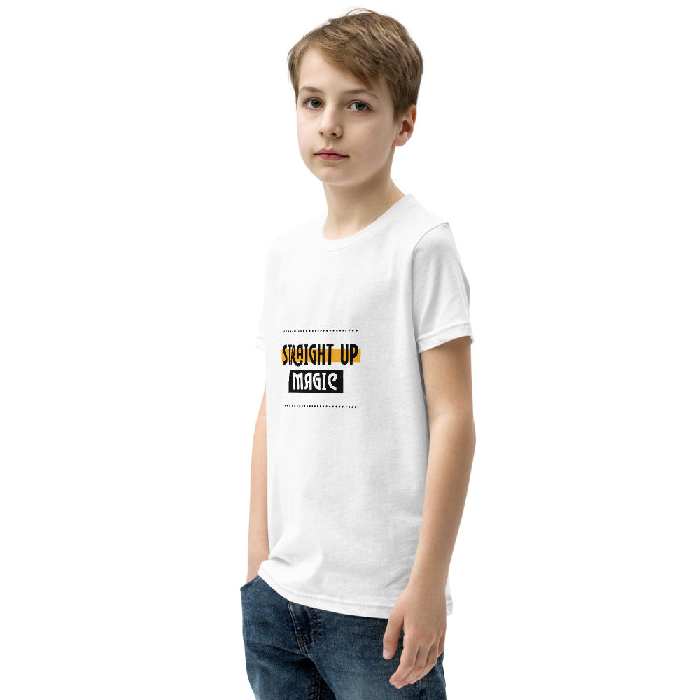 Straight up magic-- Youth Short Sleeve T-Shirt