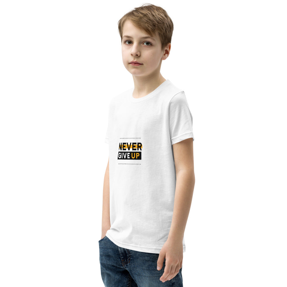 NEVER GIVE UP- Youth Short Sleeve T-Shirt