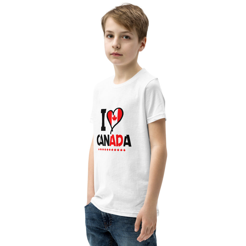 I LOVE CANADA - Youth Short Sleeve T-Shirt