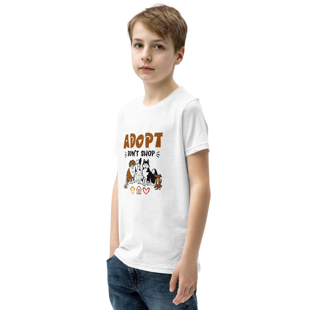 ADOPT DON'T SHOP - Youth Short Sleeve T-Shirt