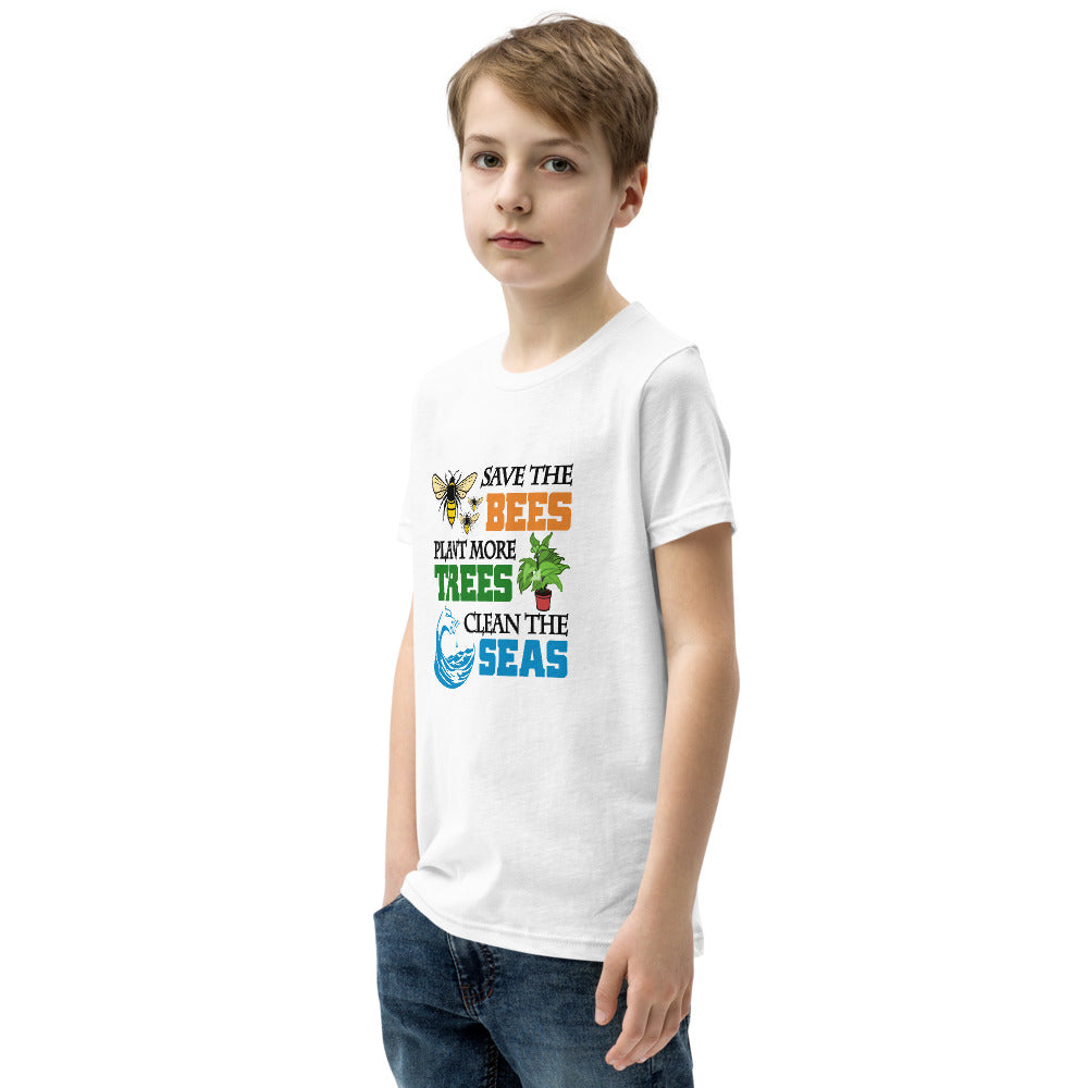 SAVE THE BEES - Youth Short Sleeve T-Shirt