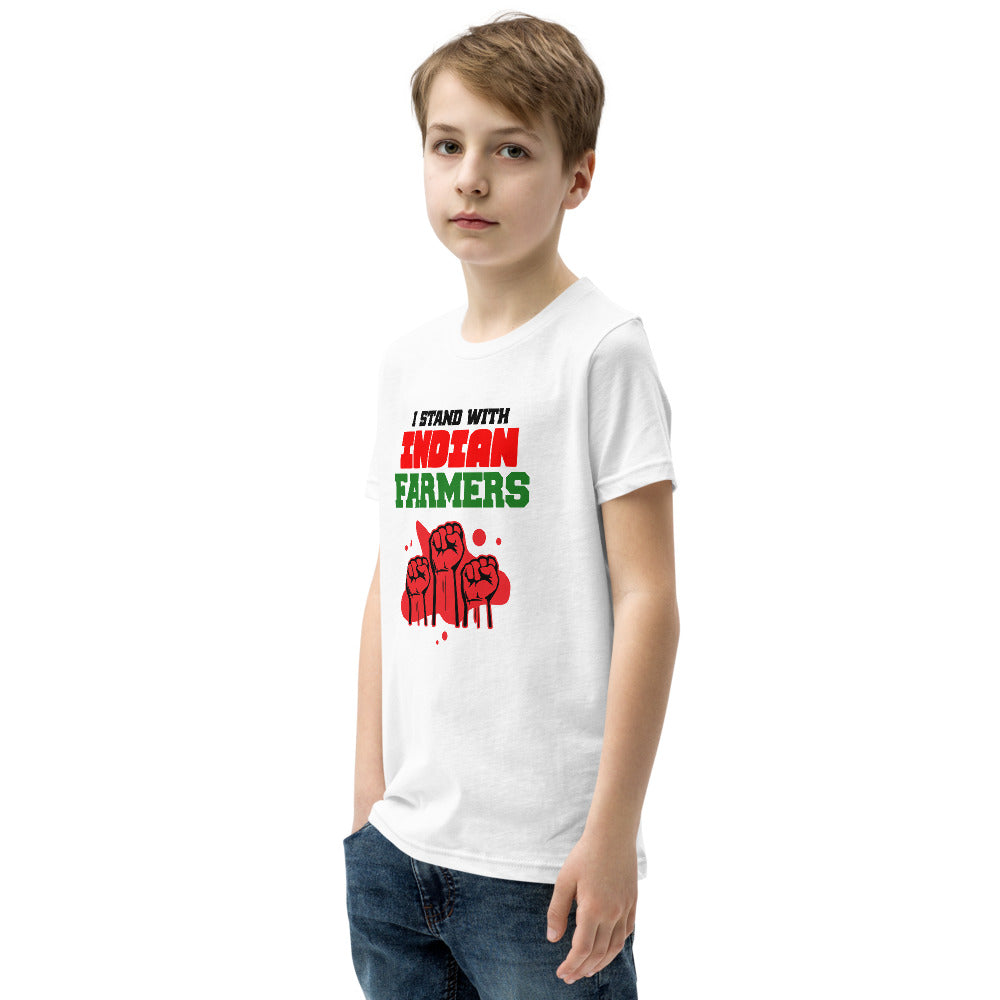 I STAND WITH INDIAN FARMERS - Youth Short Sleeve T-Shirt