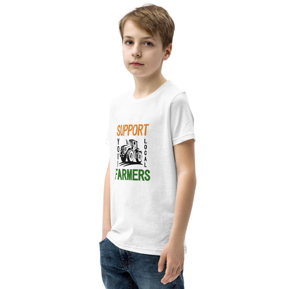 SUPPORT YOUR LOCAL FARMERS - Youth Short Sleeve T-Shirt