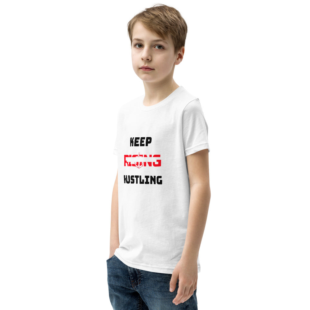 KEEP RISING HUSTLING - Youth Short Sleeve T-Shirt