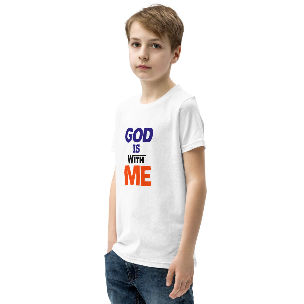 GOD IS WITH ME - Youth Short Sleeve T-Shirt