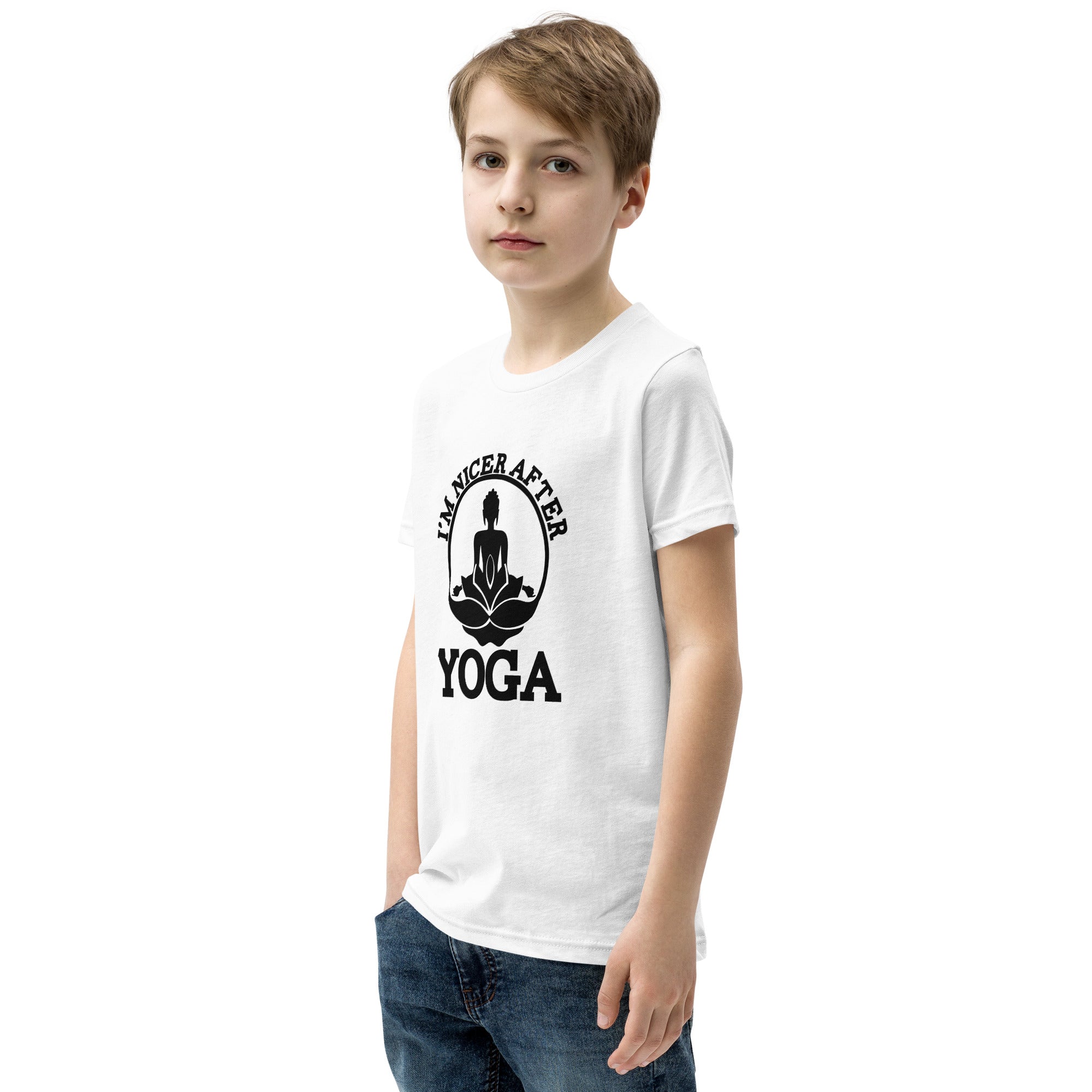 I'M NICER AFTER YOGA - Youth Short Sleeve T-Shirt
