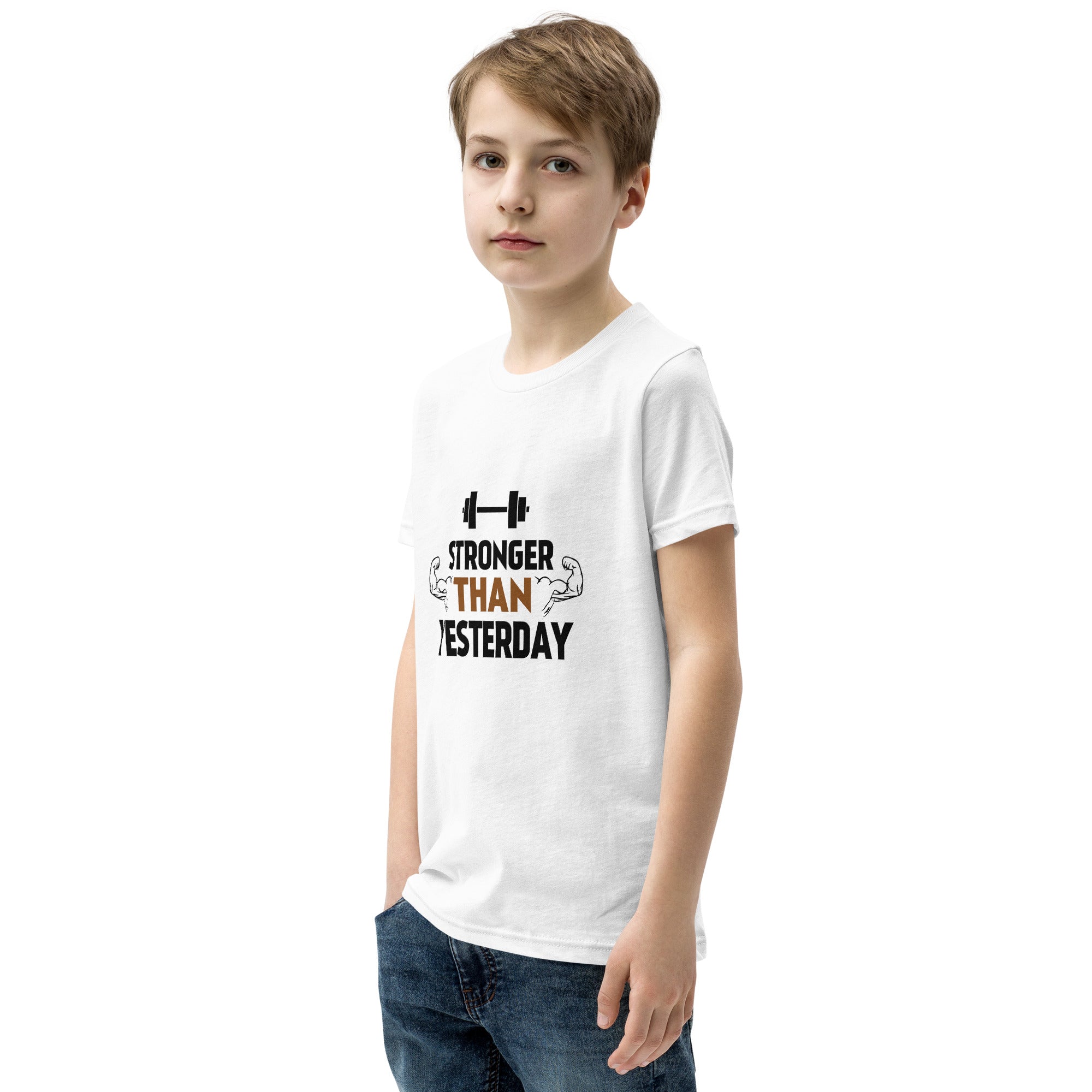 STRONGER THAN YESTERDAY - Youth Short Sleeve T-Shirt