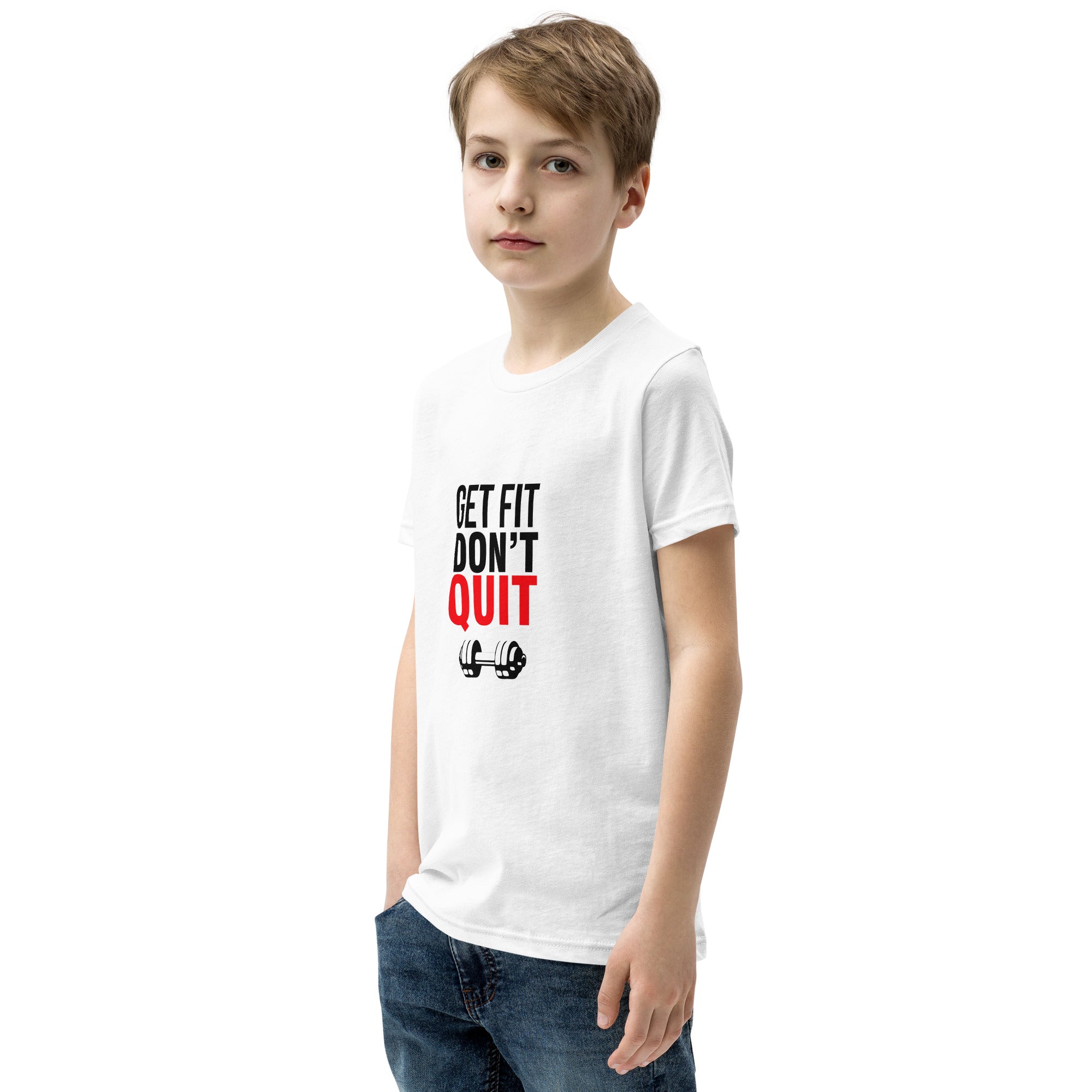 GET FIT DON'T QUIT - Youth Short Sleeve T-Shirt