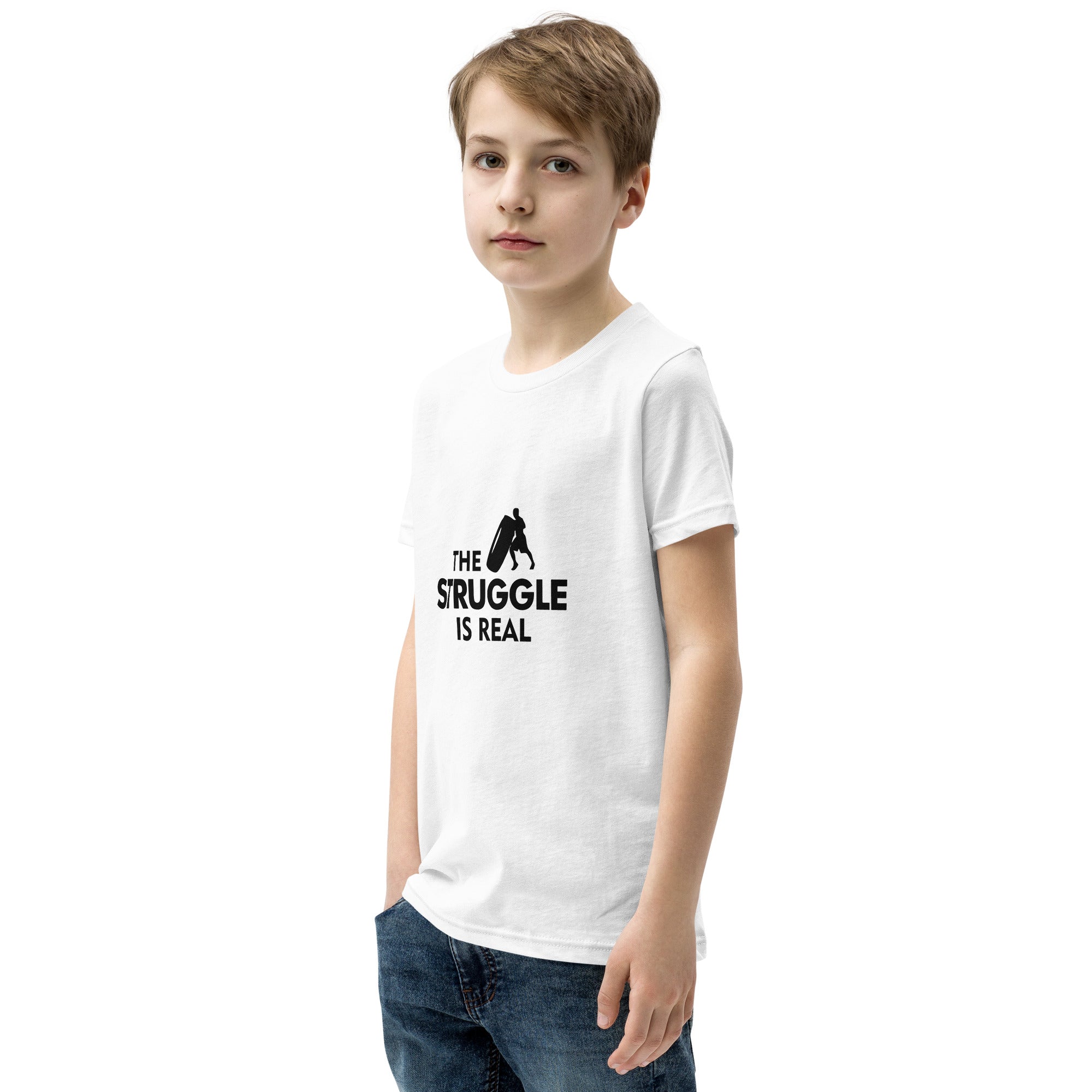 THE STRUGGLE IS REAL - Youth Short Sleeve T-Shirt