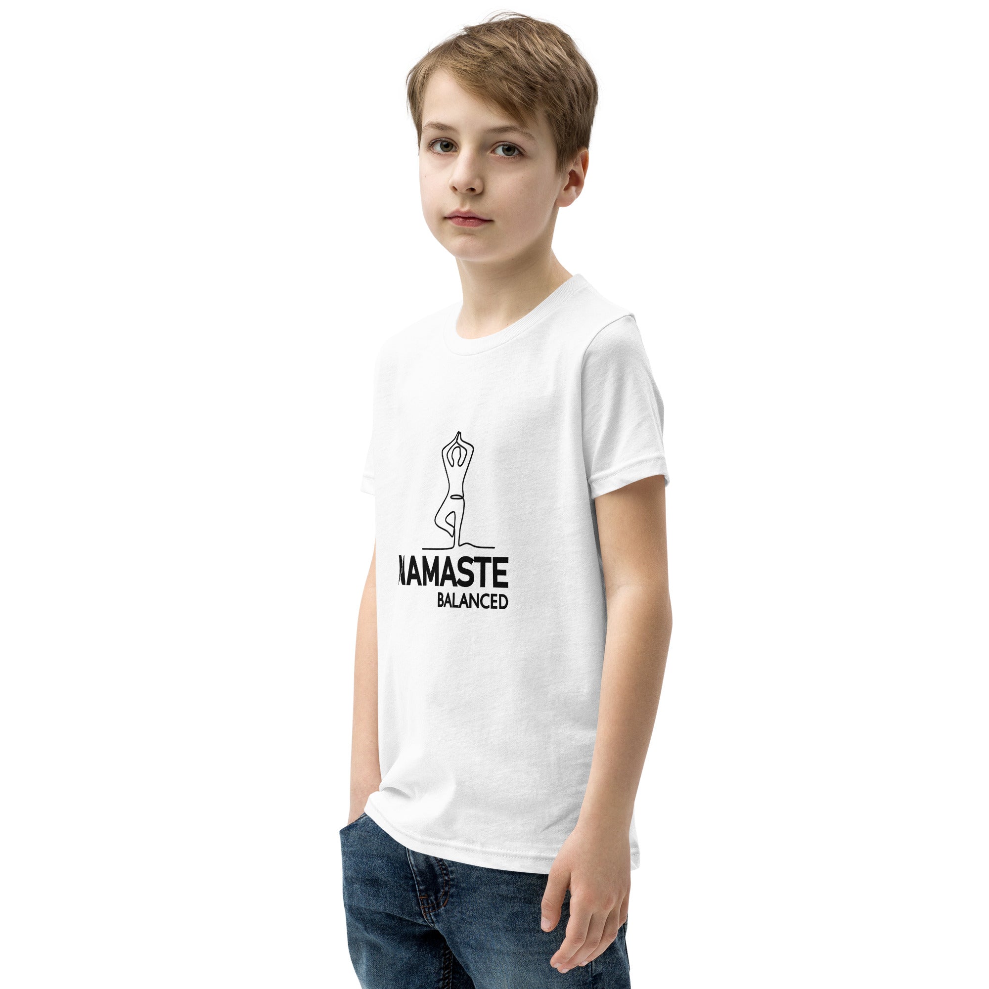 NAMASTE BALANCED - Youth Short Sleeve T-Shirt