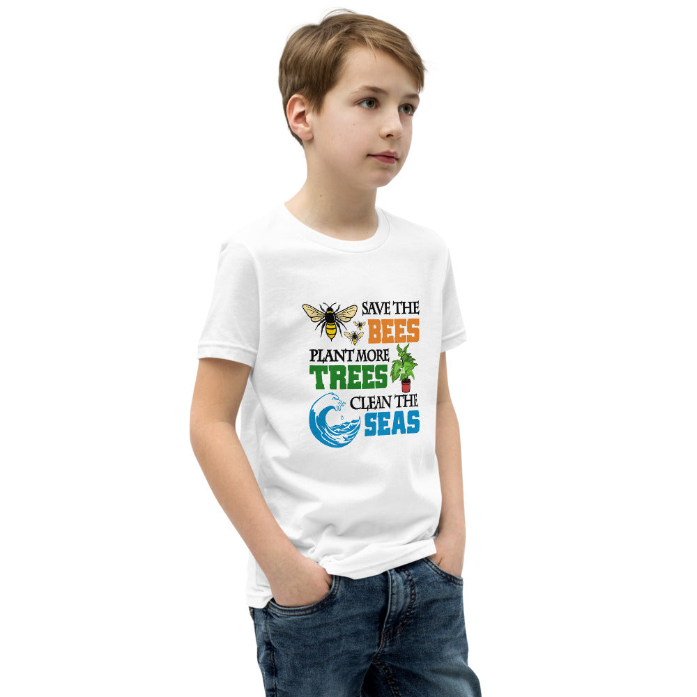 SAVE THE BEES - Youth Short Sleeve T-Shirt