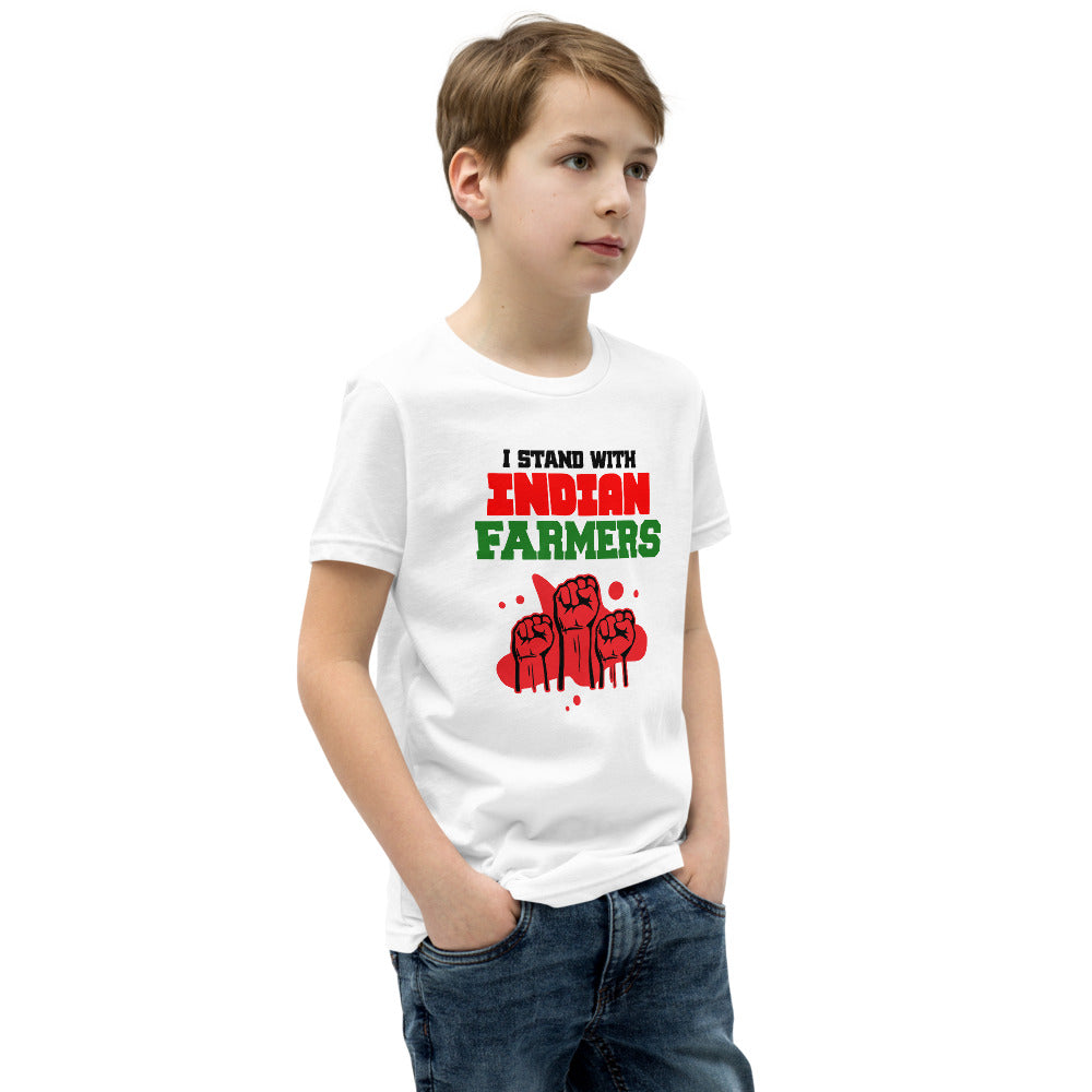 I STAND WITH INDIAN FARMERS - Youth Short Sleeve T-Shirt